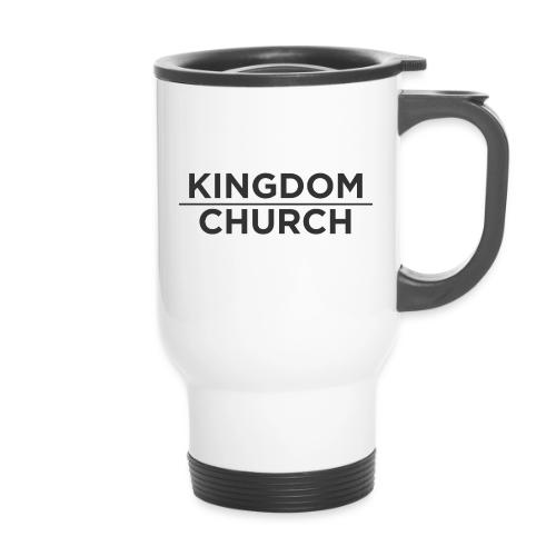 KingdomOverChurch - 14 oz Travel Mug with Handle
