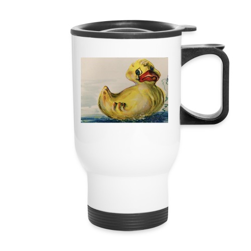 duck tears - Travel Mug with Handle