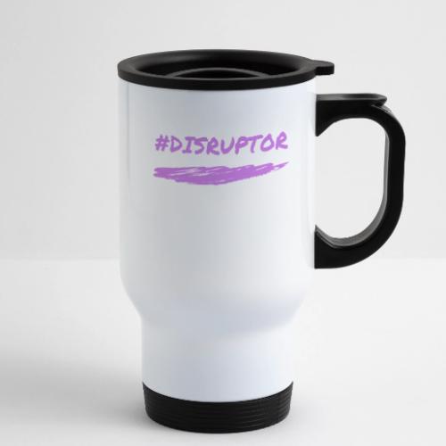 Purple Disruptor - 14 oz Travel Mug with Handle