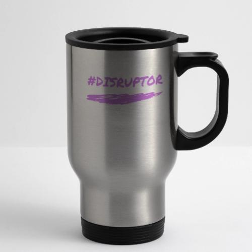 Purple Disruptor - 14 oz Travel Mug with Handle