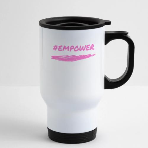 Pink Power - 14 oz Travel Mug with Handle