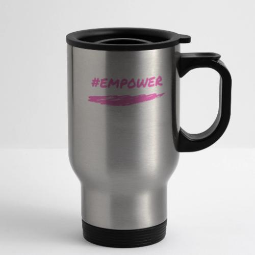 Pink Power - 14 oz Travel Mug with Handle