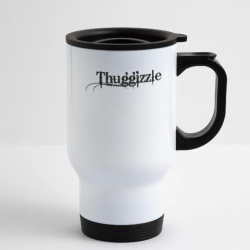 Thuggizzle -Black - 14 oz Travel Mug with Handle