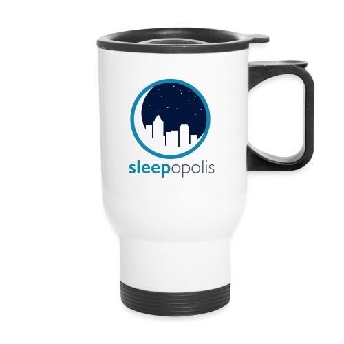 Sleepopolis Logo - Travel Mug with Handle