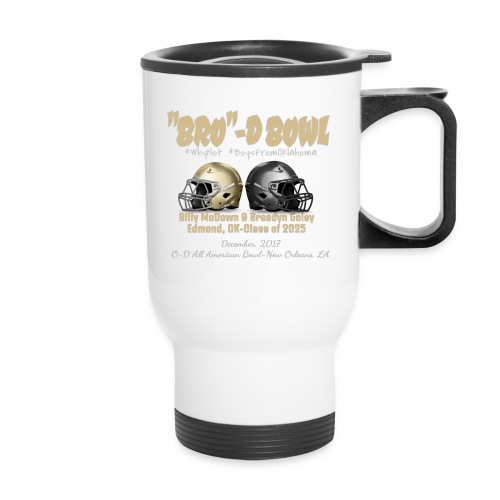 brodie bowl light - 14 oz Travel Mug with Handle