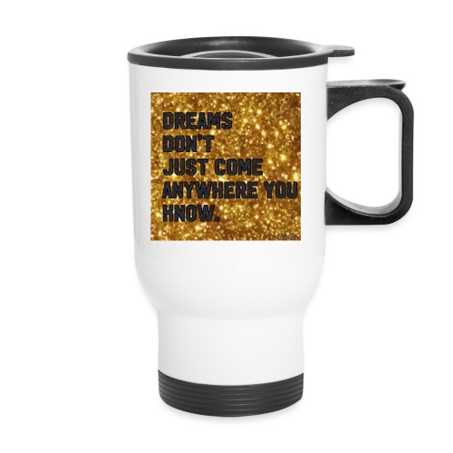 dreamy designs - 14 oz Travel Mug with Handle