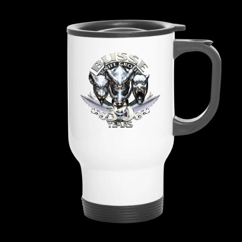 Busse Knife Group Logo - 14 oz Travel Mug with Handle