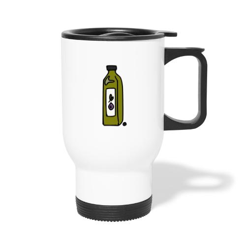 Olive Oil - 14 oz Travel Mug with Handle