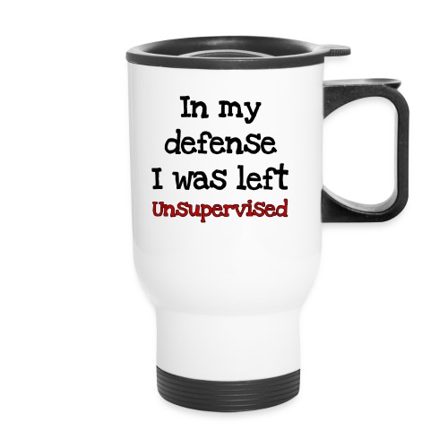 Left Unsupervised - Travel Mug with Handle