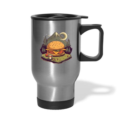 Cheeseburger Campout - Travel Mug with Handle