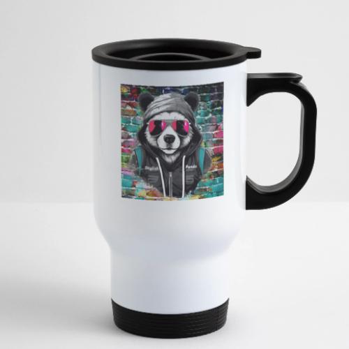 Stylish panda 2 - 14 oz Travel Mug with Handle