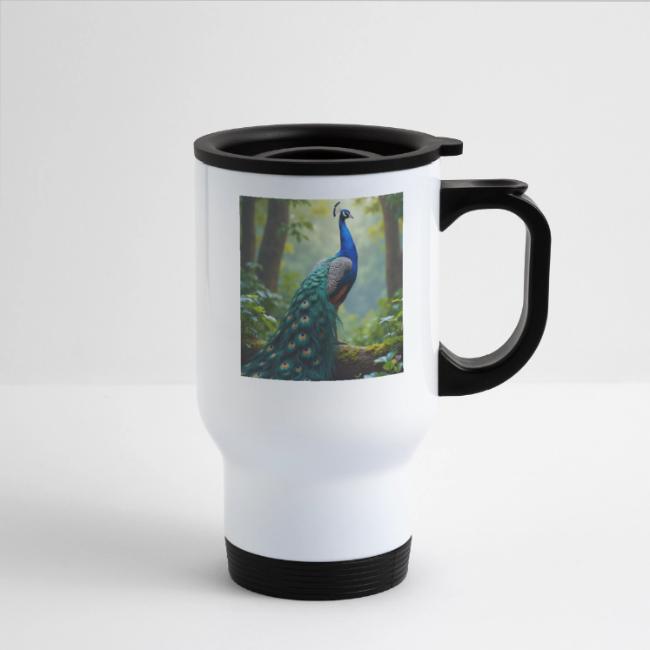 Majestic Peacock in Enchanted Forest