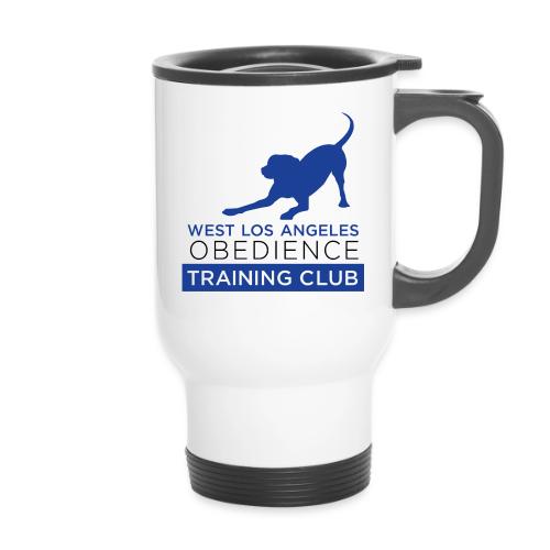 Gray / White Woof Wear Shirts - 14 oz Travel Mug with Handle