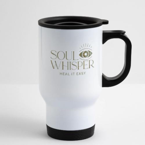 Soul Whisper - Metallic Design - 14 oz Travel Mug with Handle