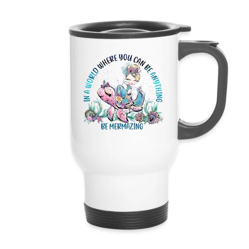 Mermazing - 14 oz Travel Mug with Handle