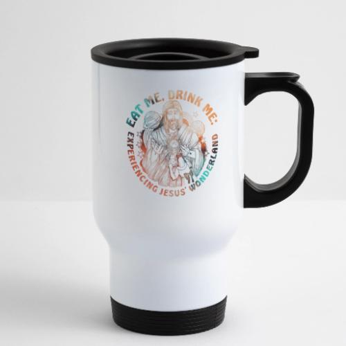 Eat Me Drink Me Podcast original logo - 14 oz Travel Mug with Handle