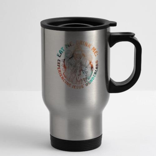 Eat Me Drink Me Podcast original logo - 14 oz Travel Mug with Handle