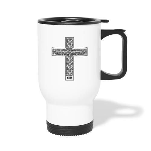 Jesus cross. I'm no longer a slave to fear. - Travel Mug with Handle