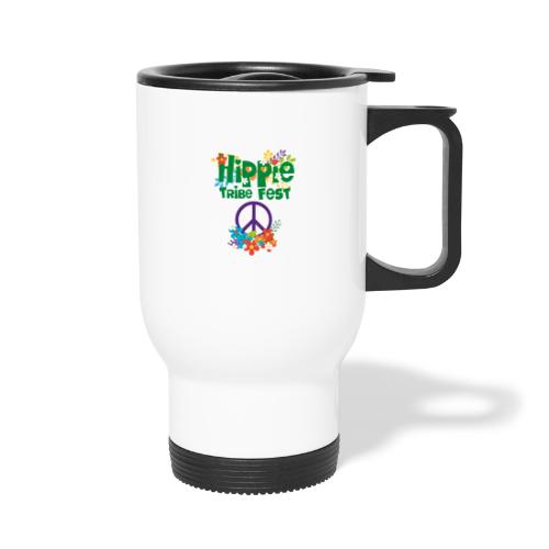 Hippie Tribe Fest Gear - Travel Mug with Handle