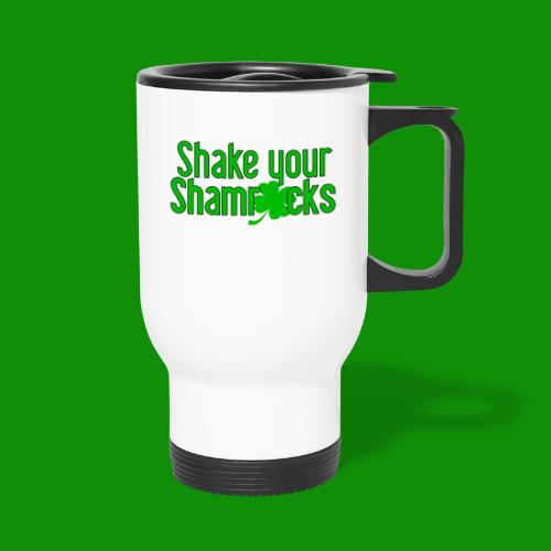 Shake Your Shamrocks - 14 oz Travel Mug with Handle
