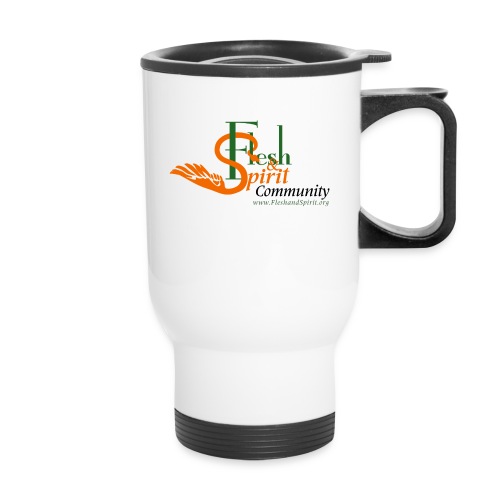 Flesh and Spirit Community T-Shirt - Travel Mug with Handle