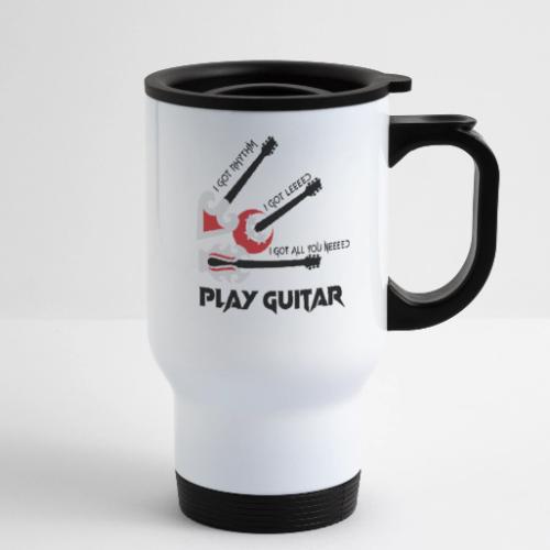 PLAY GUITAR - 14 oz Travel Mug with Handle