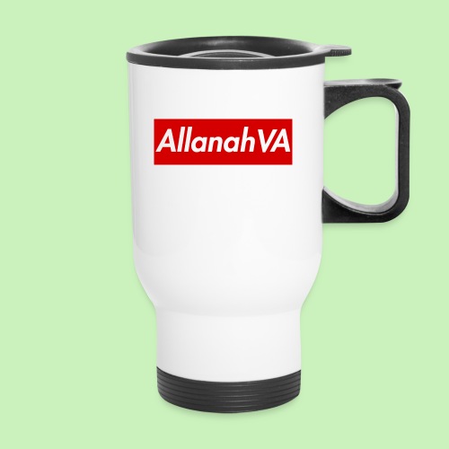 AllanahVA Supreme Red - 14 oz Travel Mug with Handle