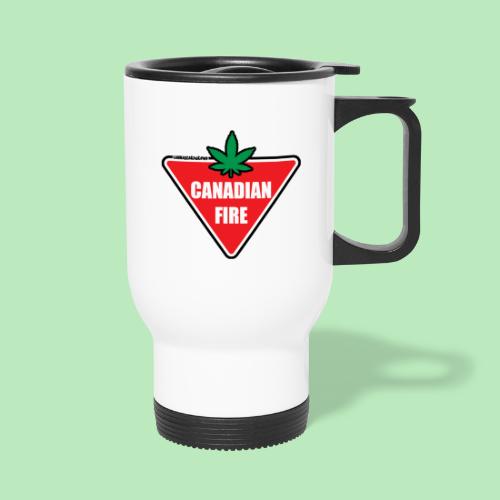 canadian Fire - 14 oz Travel Mug with Handle
