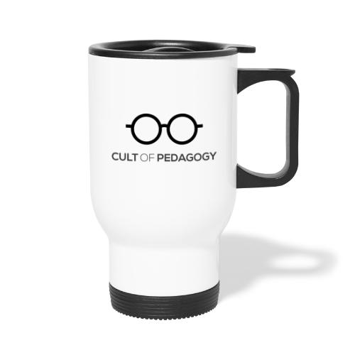 Cult of Pedagogy (black text) - Travel Mug with Handle