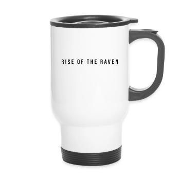 Rise of the Raven - 14 oz Travel Mug with Handle - white - Front