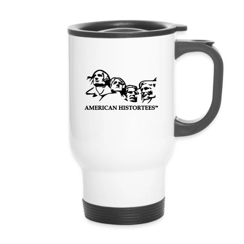 vector logo american histortees - 14 oz Travel Mug with Handle