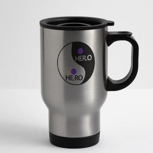 HE.RO / HER.O - 14 oz Travel Mug with Handle