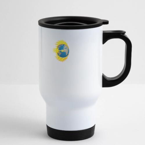 iam-ced.org Logo Phoenix - 14 oz Travel Mug with Handle
