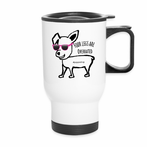 Pippa Pink Glasses - Travel Mug with Handle
