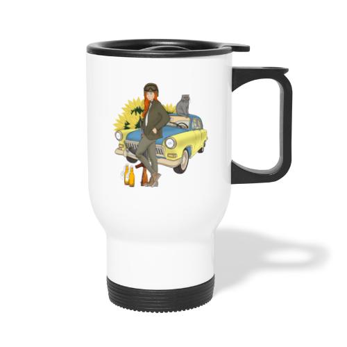 Good Evening, We Are From Ukraine - Travel Mug with Handle