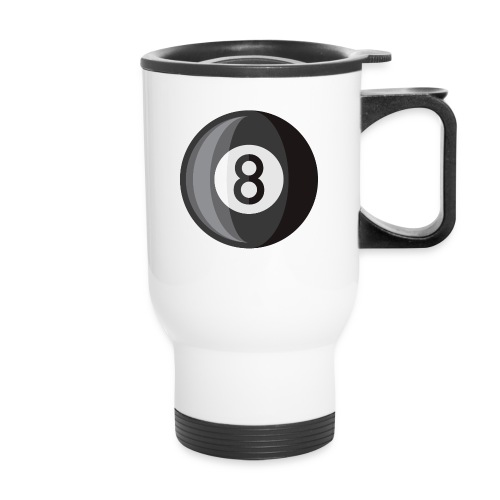 8 Ball - 14 oz Travel Mug with Handle