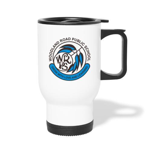 Woodland Road Public School Logo - 14 oz Travel Mug with Handle