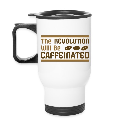 Coffee Revolution - 14 oz Travel Mug with Handle