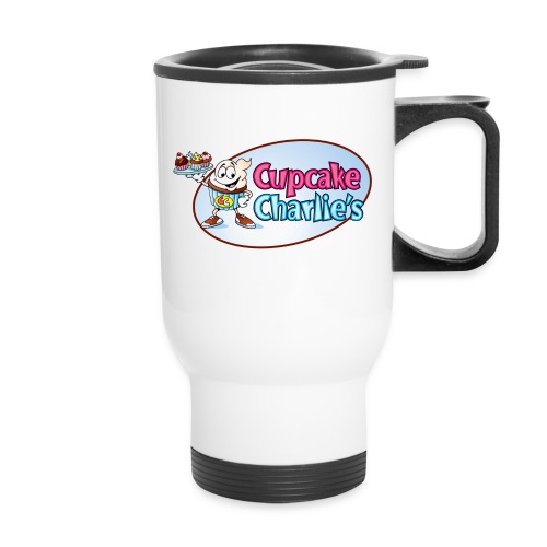 Cupcake Charlie's Logo - Travel Mug with Handle