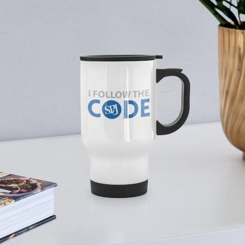 I Follow the Code - Travel Mug with Handle