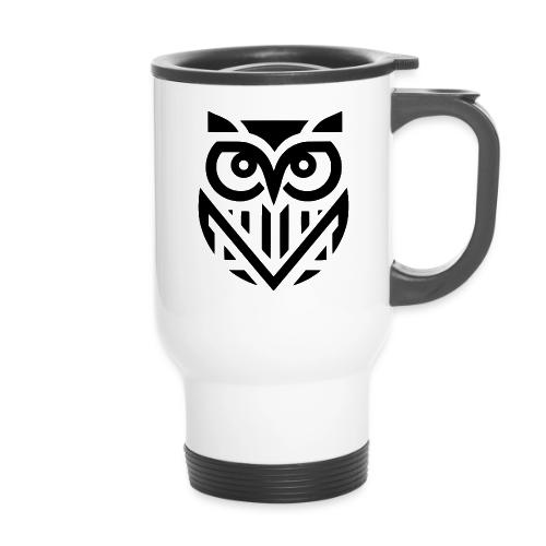 OwlverthinkeR - 14 oz Travel Mug with Handle