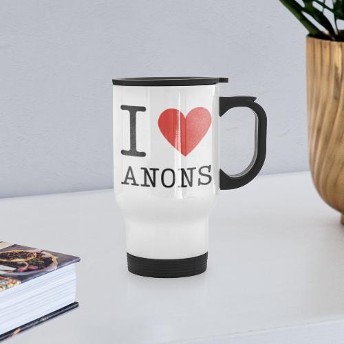 I <3 ANONS - Travel Mug with Handle