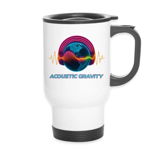 Earth's Headphones - 14 oz Travel Mug with Handle
