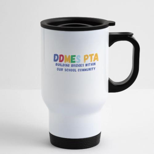 New DDMES PTA Theme Design - 14 oz Travel Mug with Handle