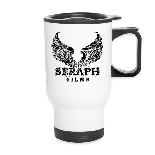 seraph logo square black large png - Travel Mug with Handle