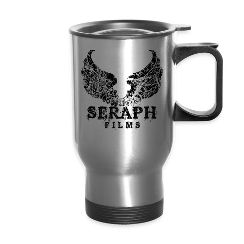 seraph logo square black large png - Travel Mug with Handle