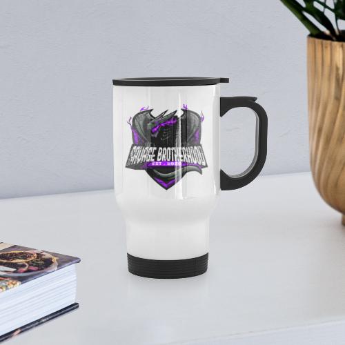 SAVAGE BROTHERHOOD Stamped Logo Purple - Travel Mug with Handle