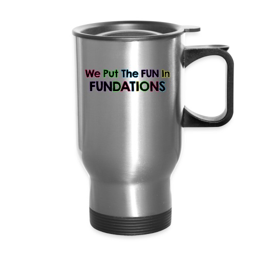 fundations png - Travel Mug with Handle