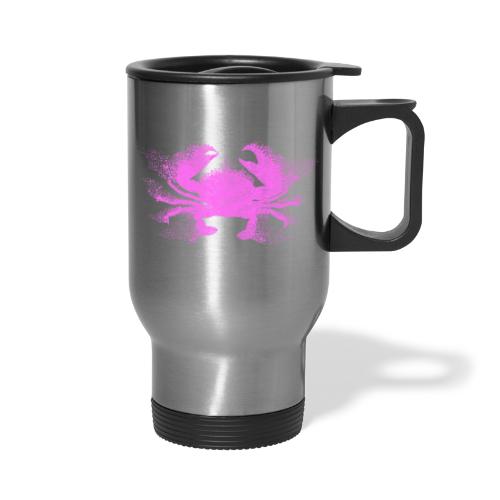 South Carolina Crab in Pink - Travel Mug with Handle
