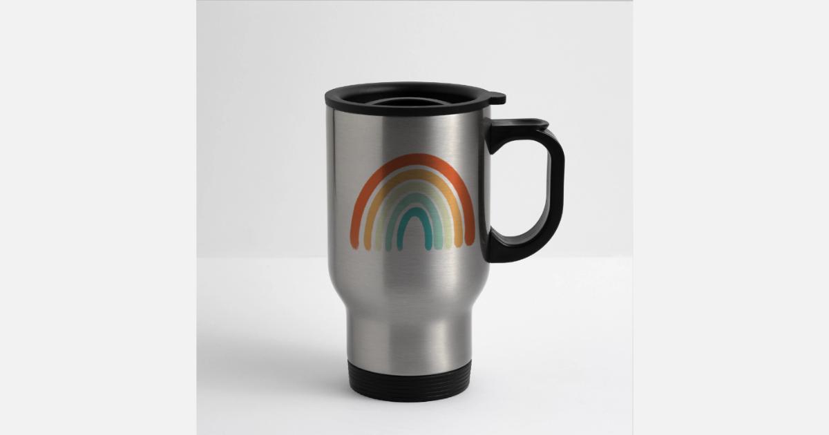 Aesthetic Rainbow' Travel Mug | Spreadshirt